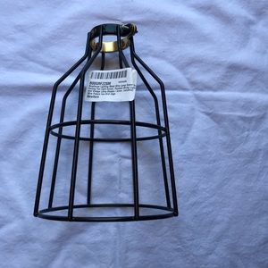 Black Metal wire lamp guard
